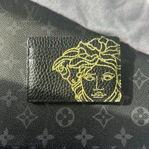 🌟NEW🌟 Versace Medusa Card Holder Leather